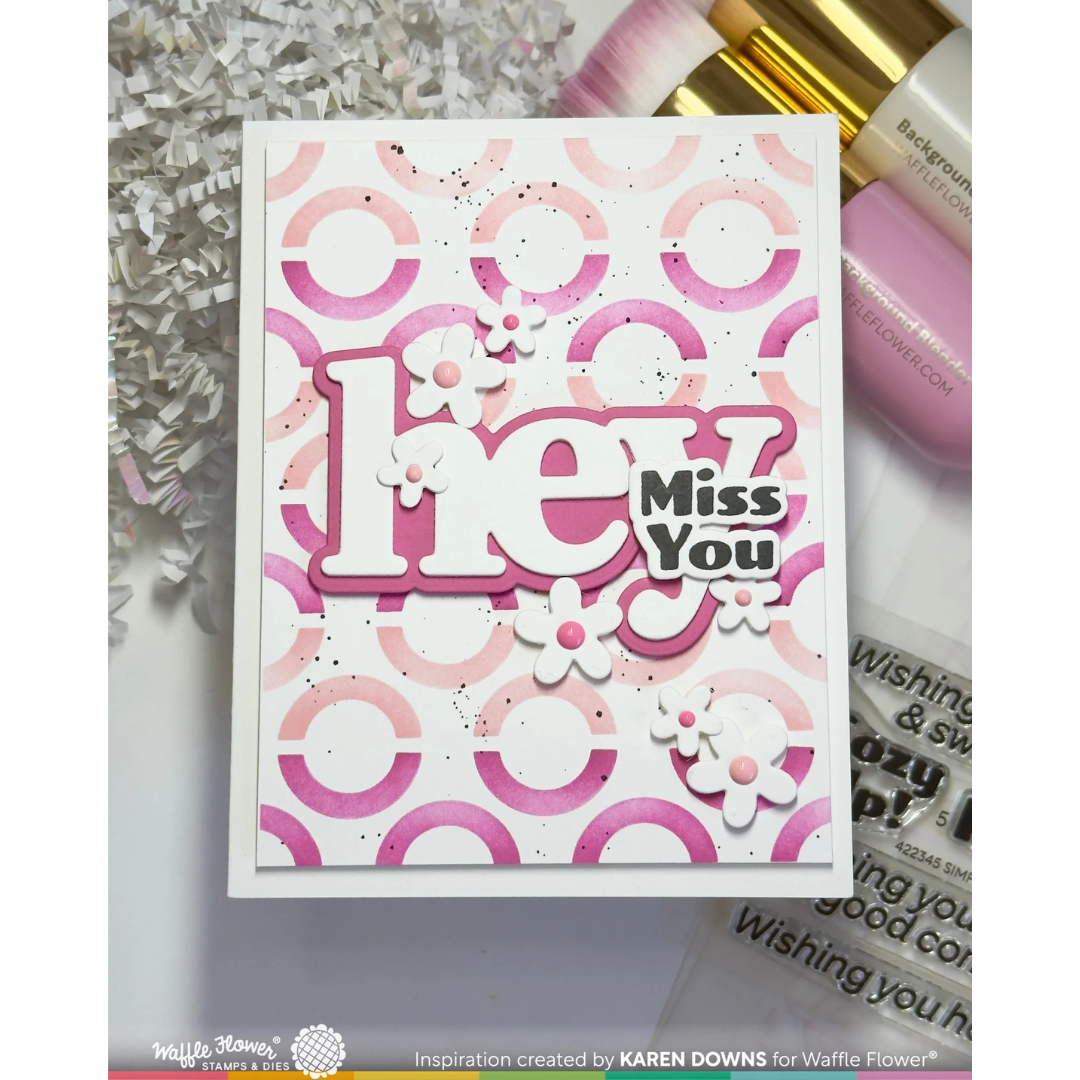 Waffle Flower - Happy Circles Stencil