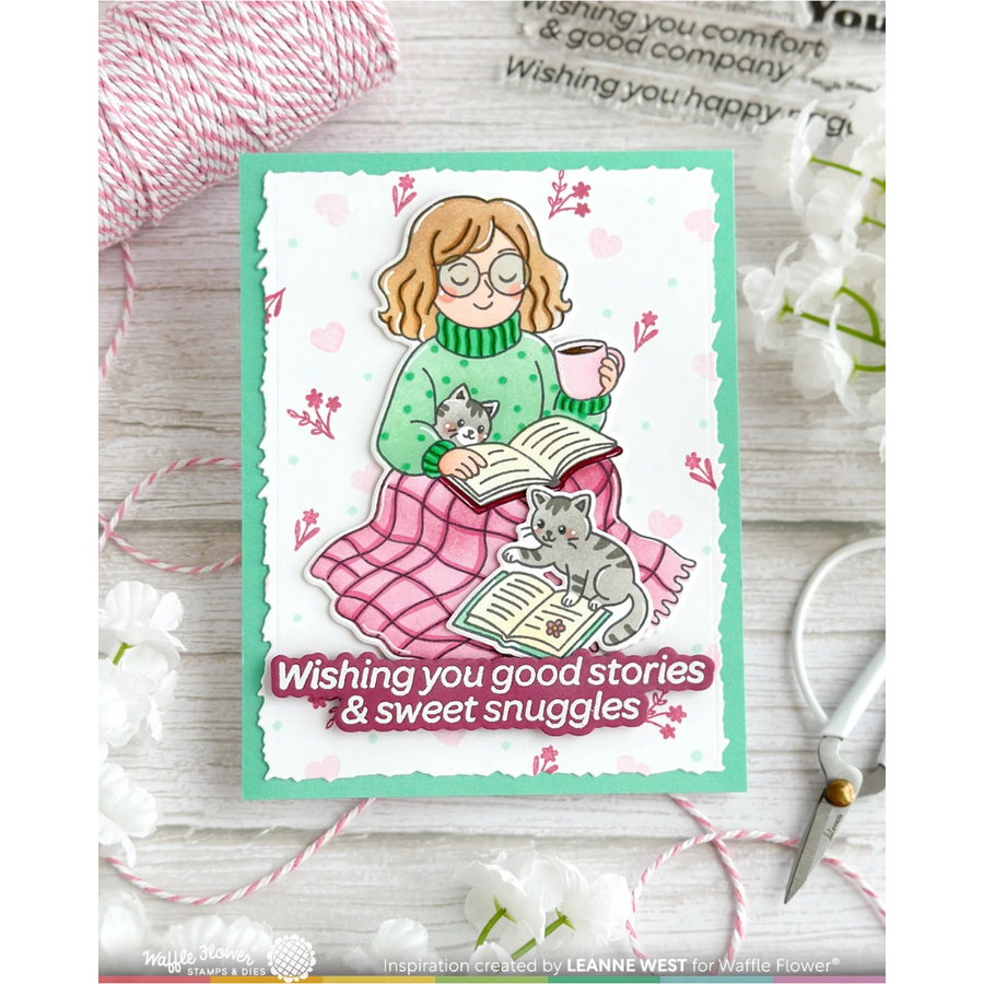 Waffle Flower - Simple Joy Coloring Stencil