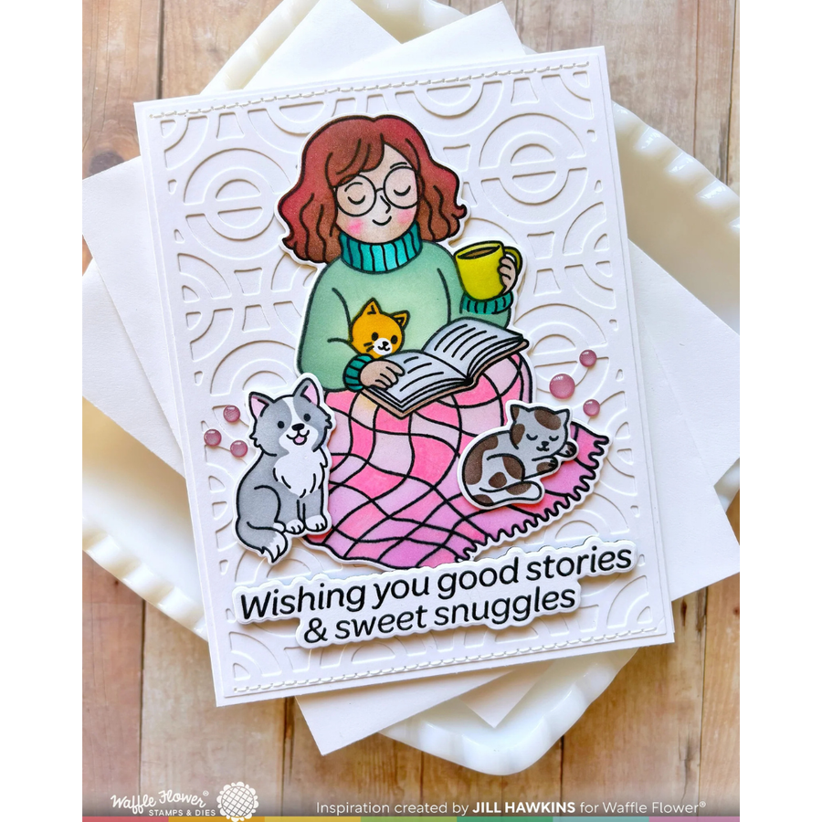 Waffle Flower - Simple Joy Coloring Stencil