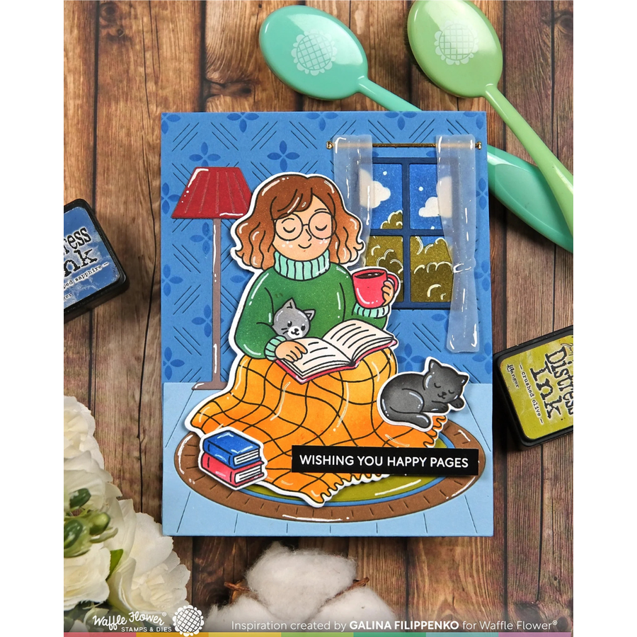 Waffle Flower - Simple Joy Coloring Stencil