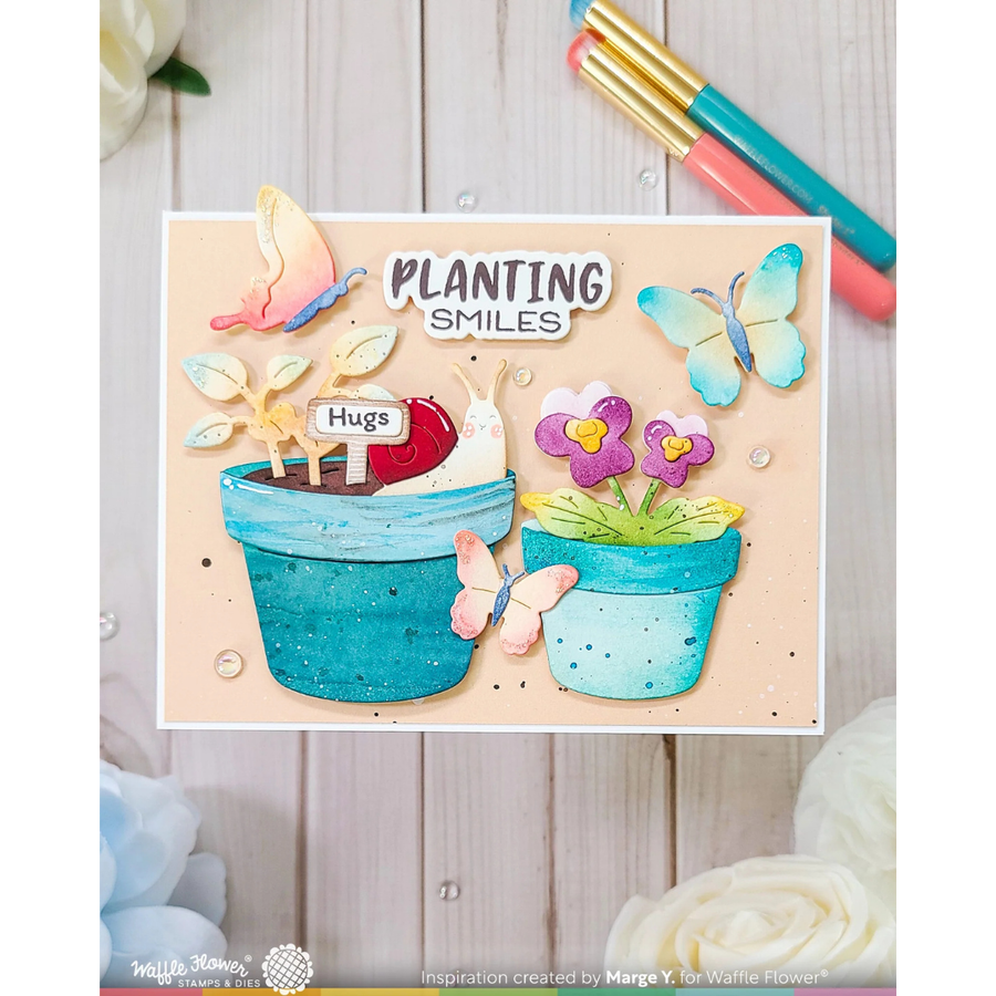 (PRE-ORDER) Waffle Flower - Postage Collage Garden Critters Die