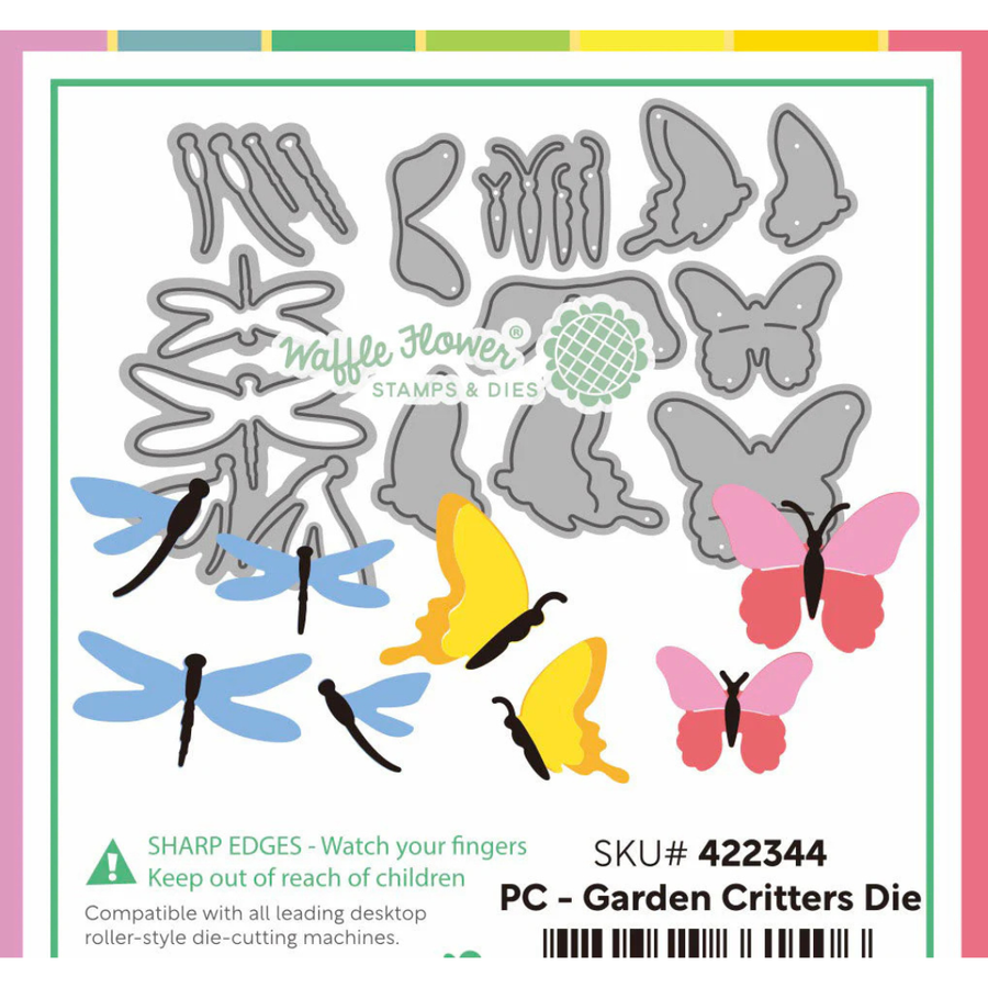 (PRE-ORDER) Waffle Flower - Postage Collage Garden Critters Die
