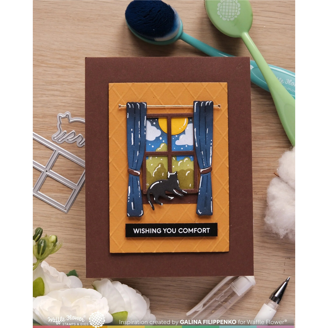 Waffle Flower - Cozy Spot Coloring Stencil