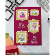 Waffle Flower - Postage Collage Frames Stamp Set