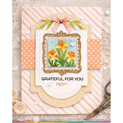 Waffle Flower - Postage Collage Frames Stamp Set