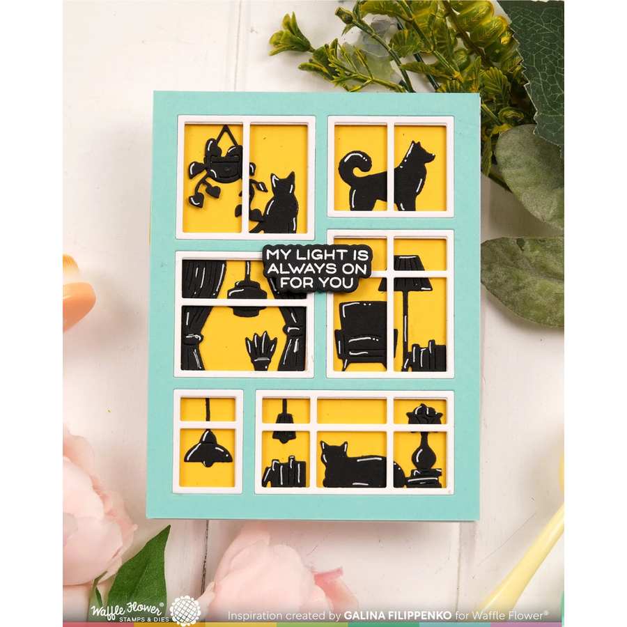 (PRE-ORDER) Waffle Flower - Postage Collage Windows Die