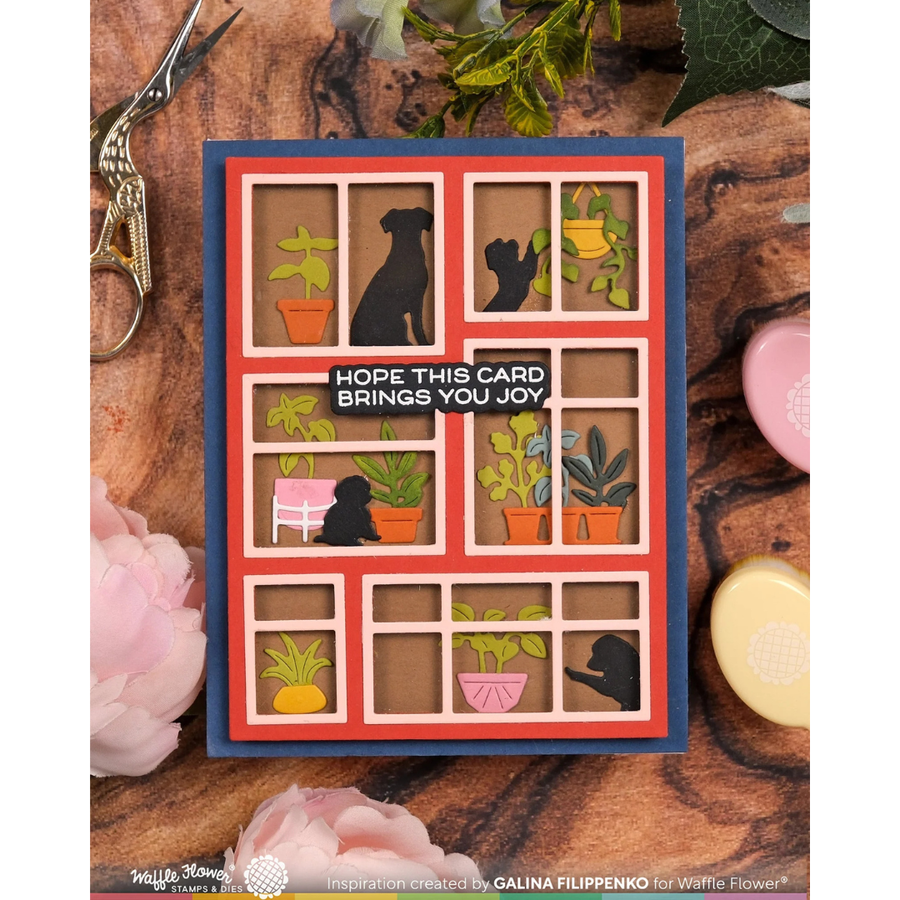 (PRE-ORDER) Waffle Flower - Postage Collage Windows Die