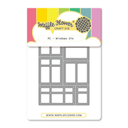 Waffle Flower - Postage Collage Windows Die