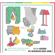 (PRE-ORDER) Waffle Flower - Postage Collage Window Add-ons Die