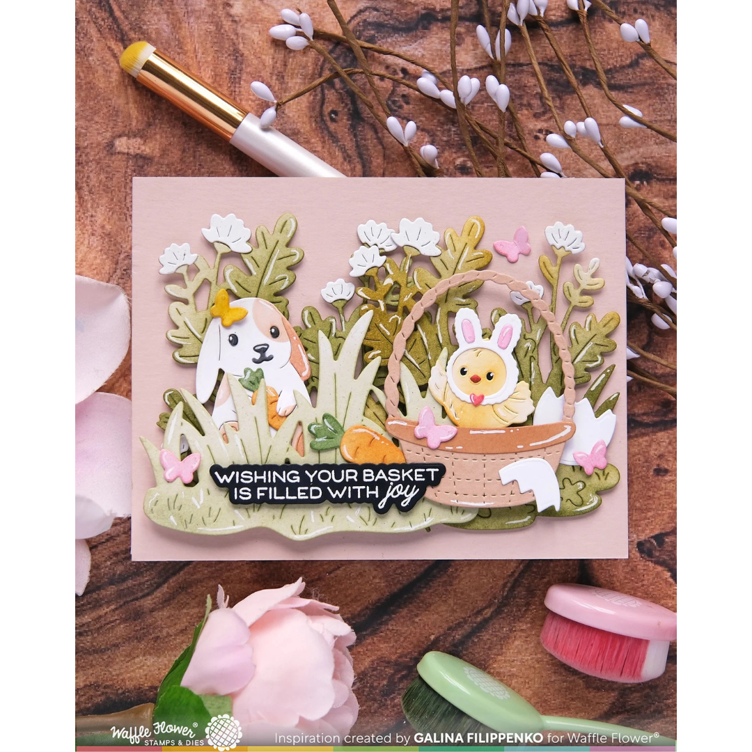 Waffle Flower - Postage Collage Egg Hunt Icons Die