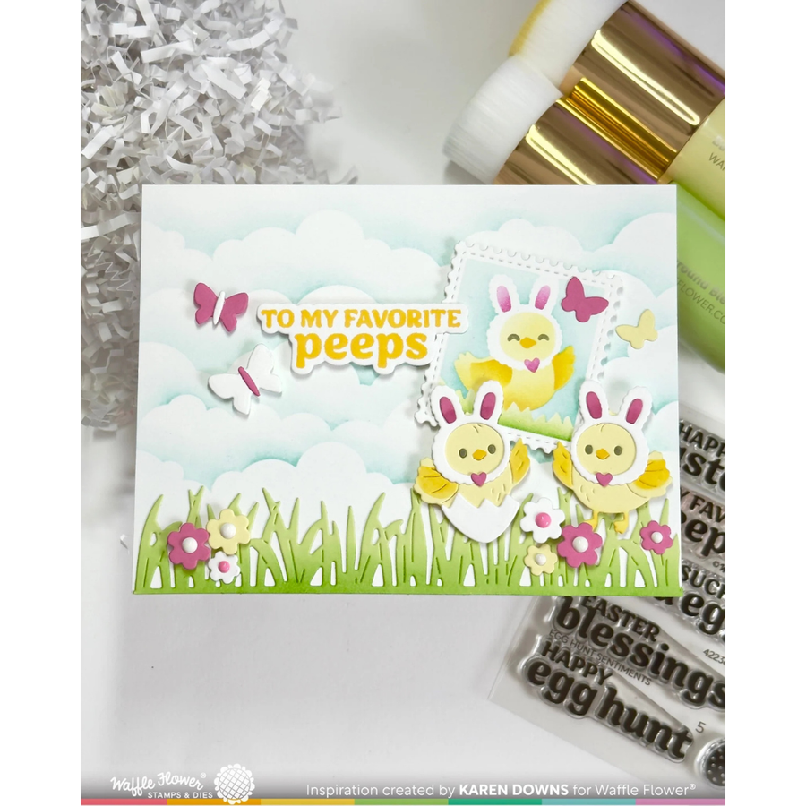 Waffle Flower - Postage Collage Egg Hunt Icons Die