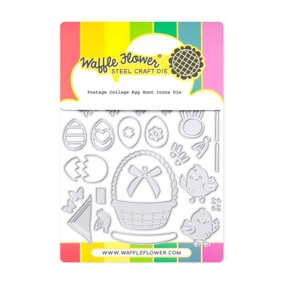 Waffle Flower - Postage Collage Egg Hunt Icons Die