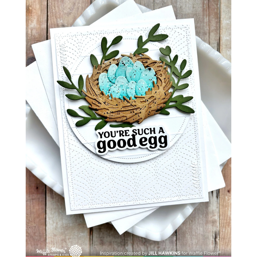 Waffle Flower - Egg Hunt Sentiments Matching Die