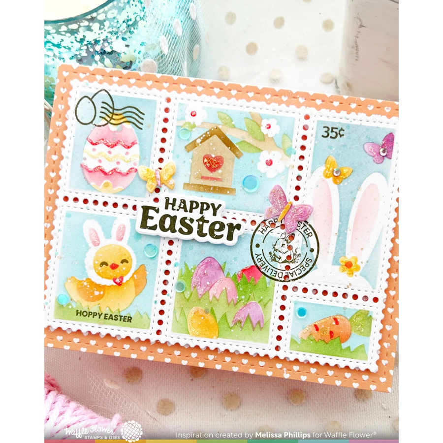 Waffle Flower - Egg Hunt Sentiments Matching Die