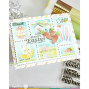 Waffle Flower - Postage Collage Egg Hunt Stamp Set