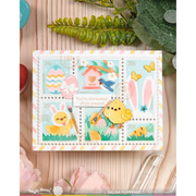 Waffle Flower - Postage Collage Egg Hunt Stamp Set