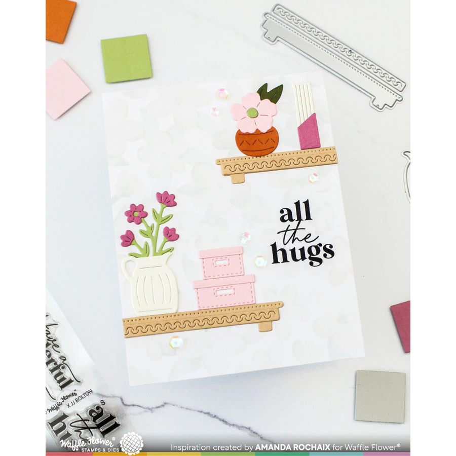 Waffle Flower - Floral Shelf Die