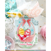 Waffle Flower - Postage Collages Spring Silhouettes Stamp Set