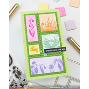 Waffle Flower - Postage Collages Spring Silhouettes Stamp Set
