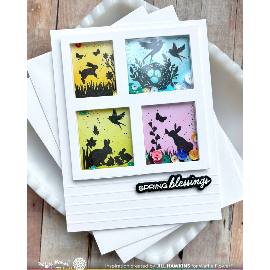 Waffle Flower - Basketful Sentiments Stamp Set