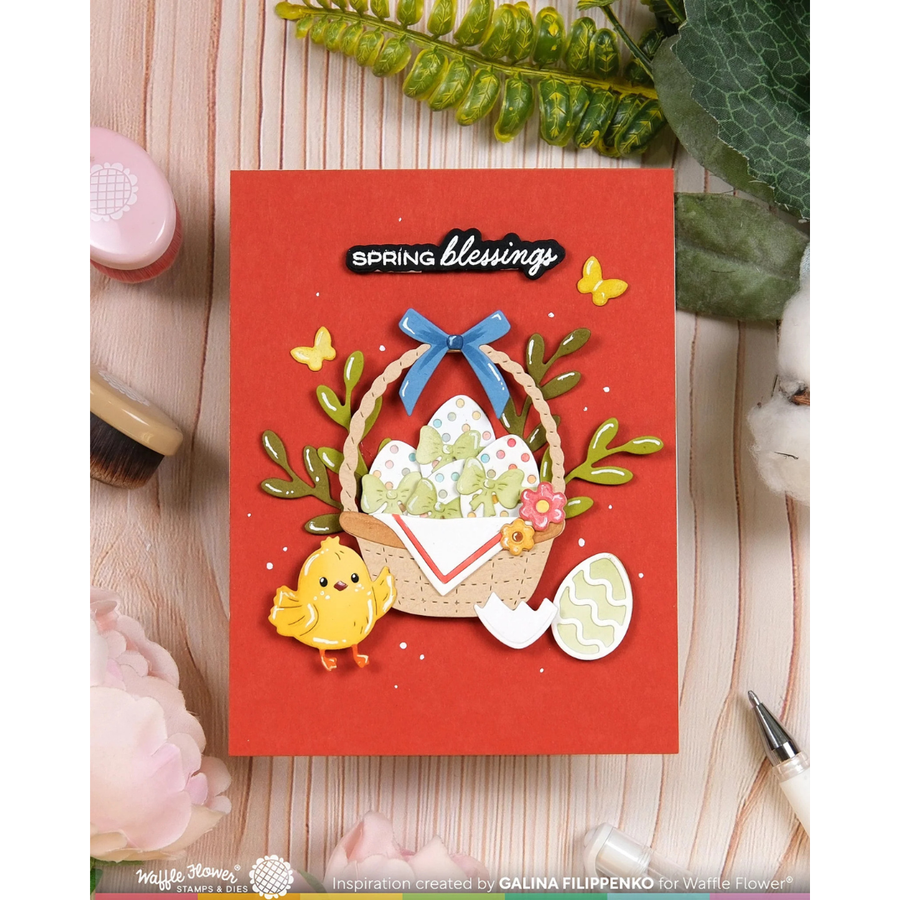 Waffle Flower - Basketful Sentiments Combo