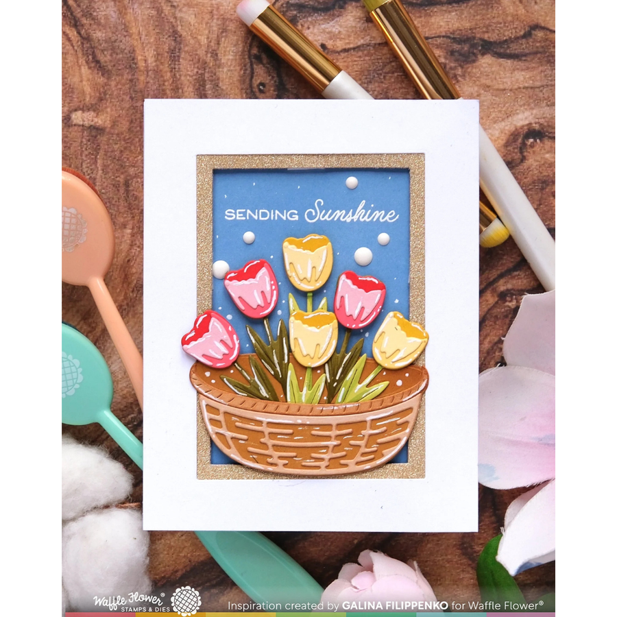Waffle Flower - Basketful Sentiments Combo