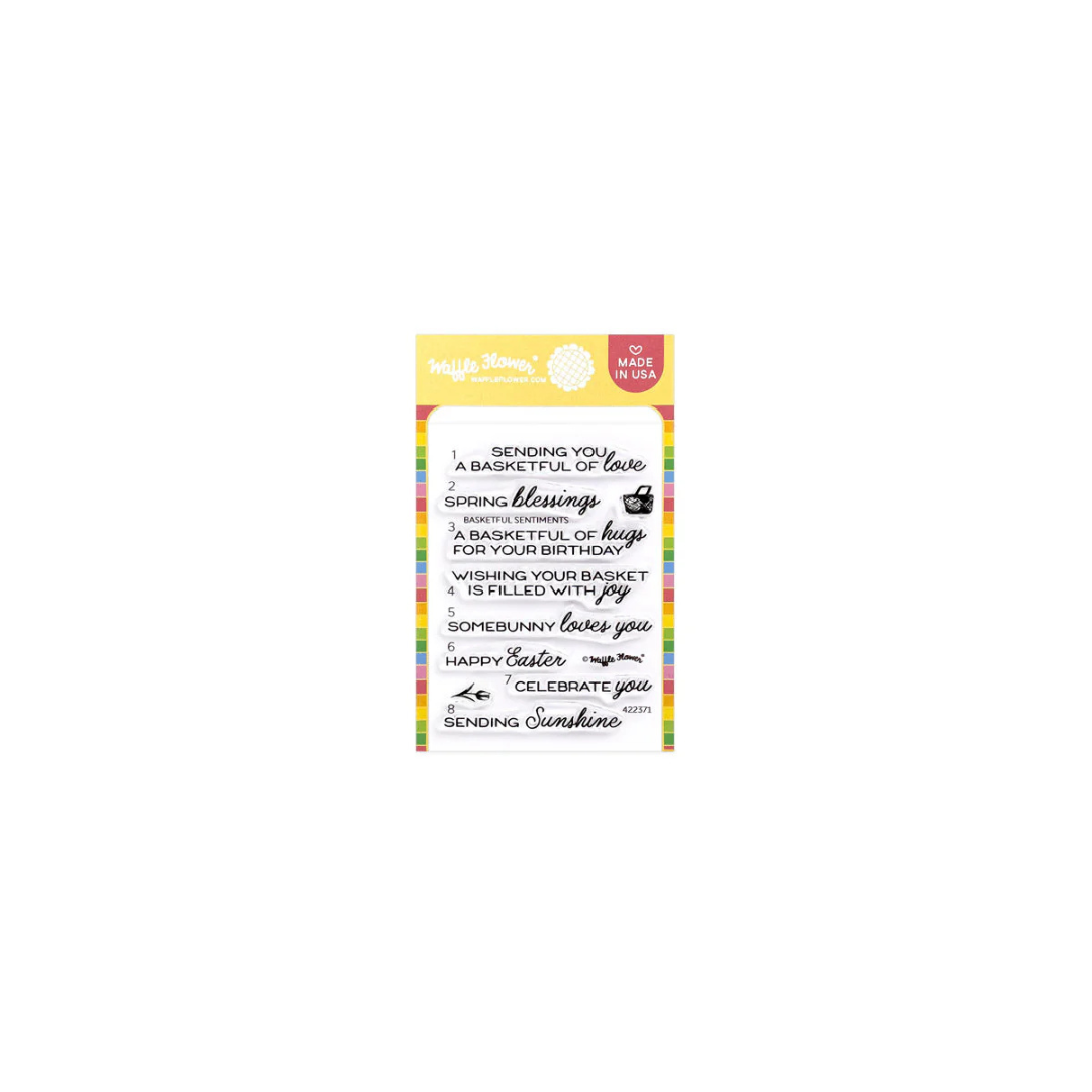 Waffle Flower - Basketful Sentiments Stamp Set