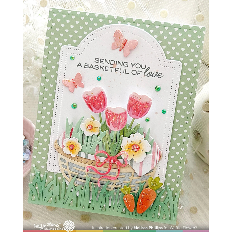Waffle Flower - Basketful Base Die