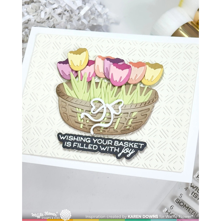 Waffle Flower - Basketful Base Die