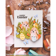 Waffle Flower - Basketful of Bunny Duo Die-n-stencil