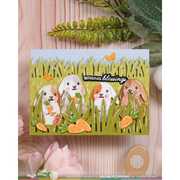 Waffle Flower - Basketful of Bunny Duo Die-n-stencil