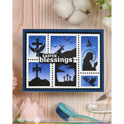 Waffle Flower - Postage Collage Easter Silhouettes Stamp Set