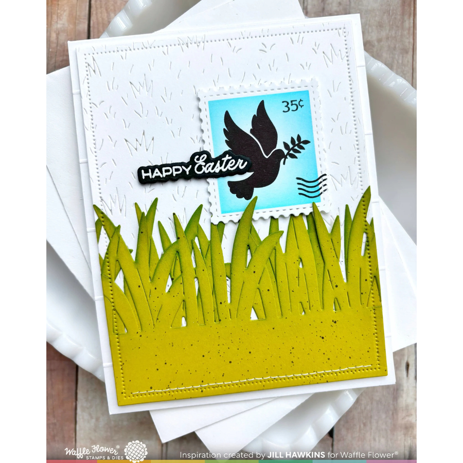 Waffle Flower - Postage Collage Easter Silhouettes Stamp Set