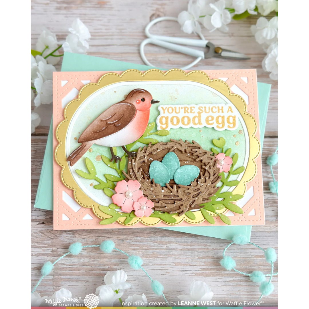 Waffle Flower - Sweet Bluebird Duo Die
