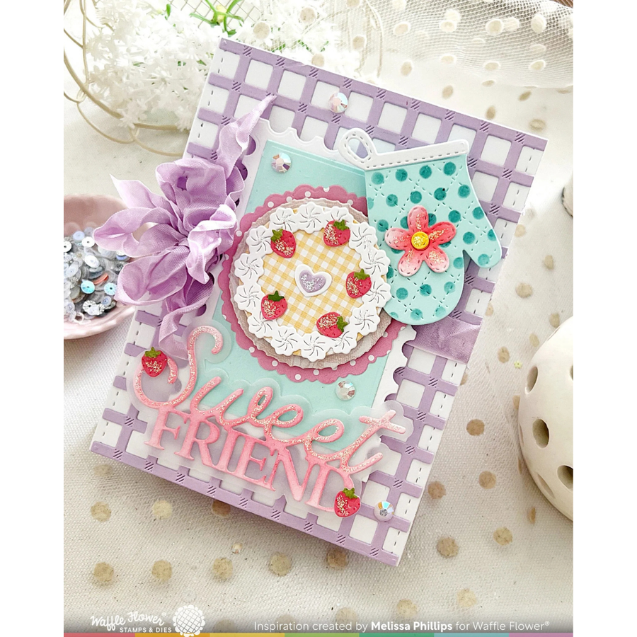 Waffle Flower - Nesting Postage Layers Die