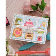 Waffle Flower - Postage Collage Baking Fun Stencil