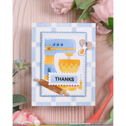 Waffle Flower - Nesting Postage Collage Baking Fun Stencil