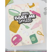Waffle Flower - Bake Me Happy Word Die