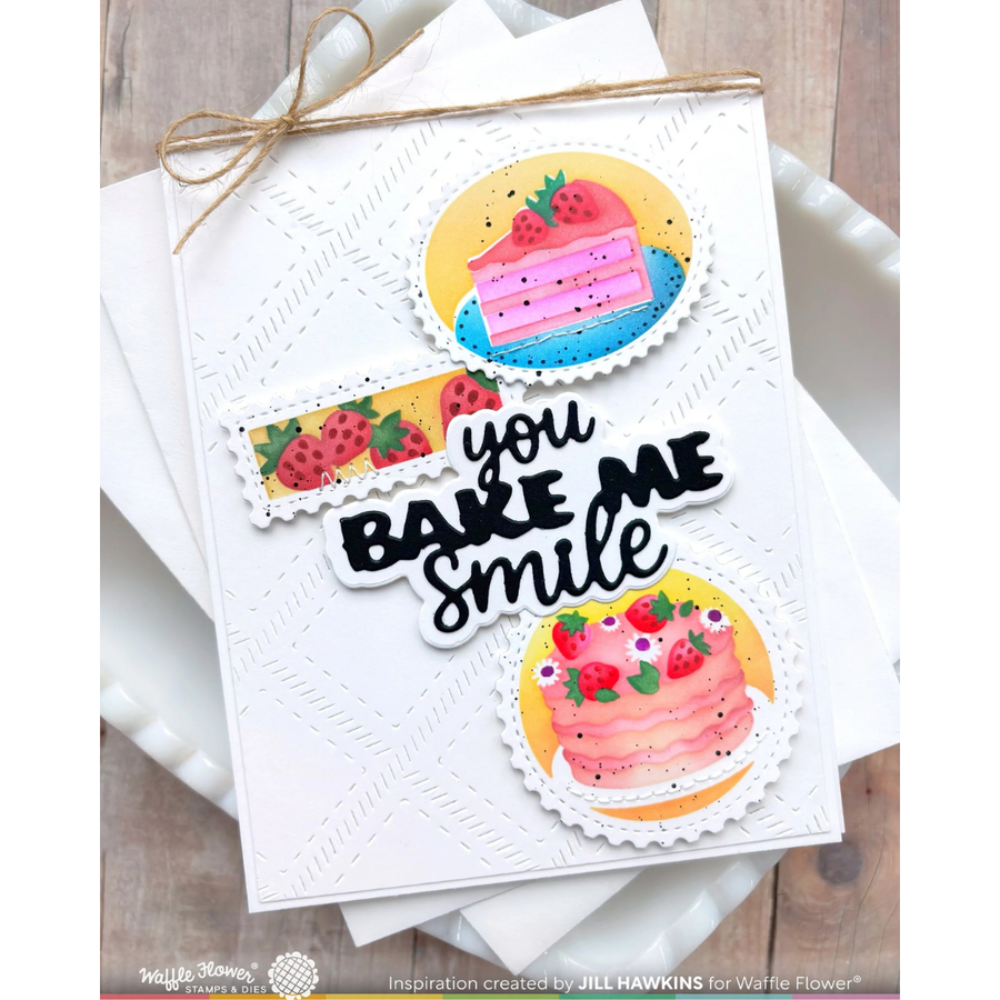 Waffle Flower - Bake Me Happy Word Die