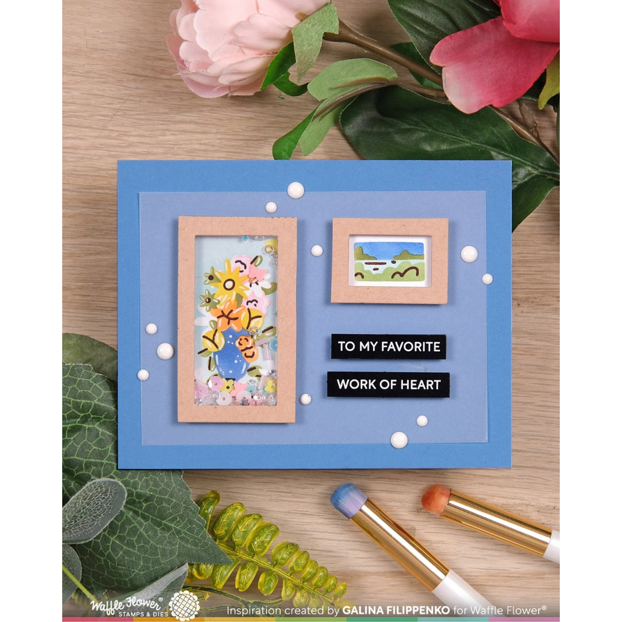 Waffle Flower - Postage Collage Picture Perfect Detail Stamp