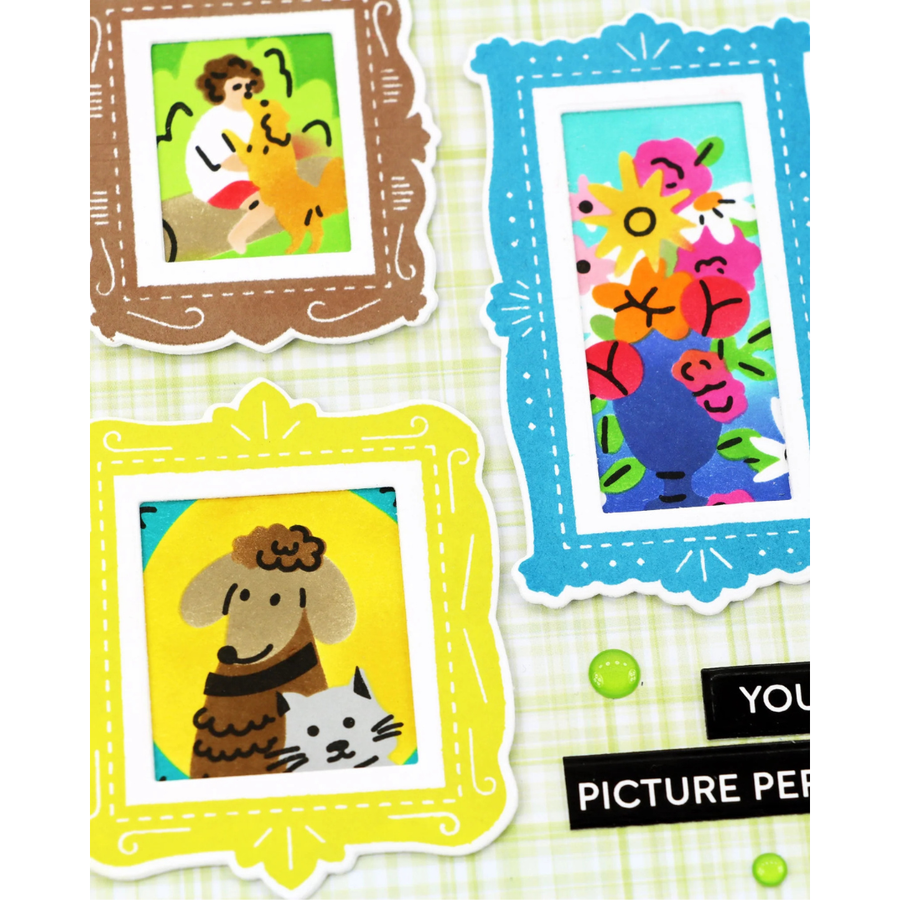 Waffle Flower - Postage Collage Picture Perfect Detail Stamp