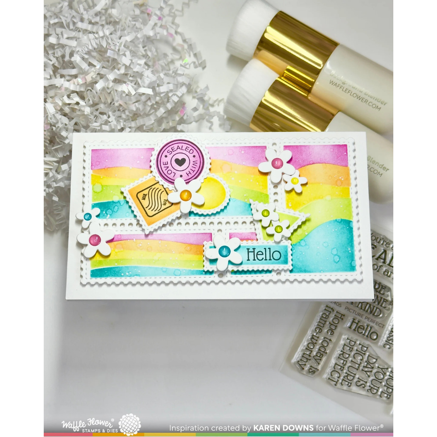 Waffle Flower - Picture Perfect Sentiments Stamp Set