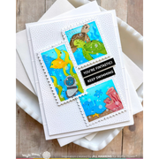 (PRE-ORDER) Waffle Flower - Postage Collage Under the Sea Stencil