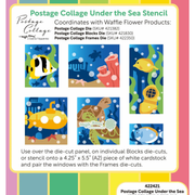 (PRE-ORDER) Waffle Flower - Postage Collage Under the Sea Stencil