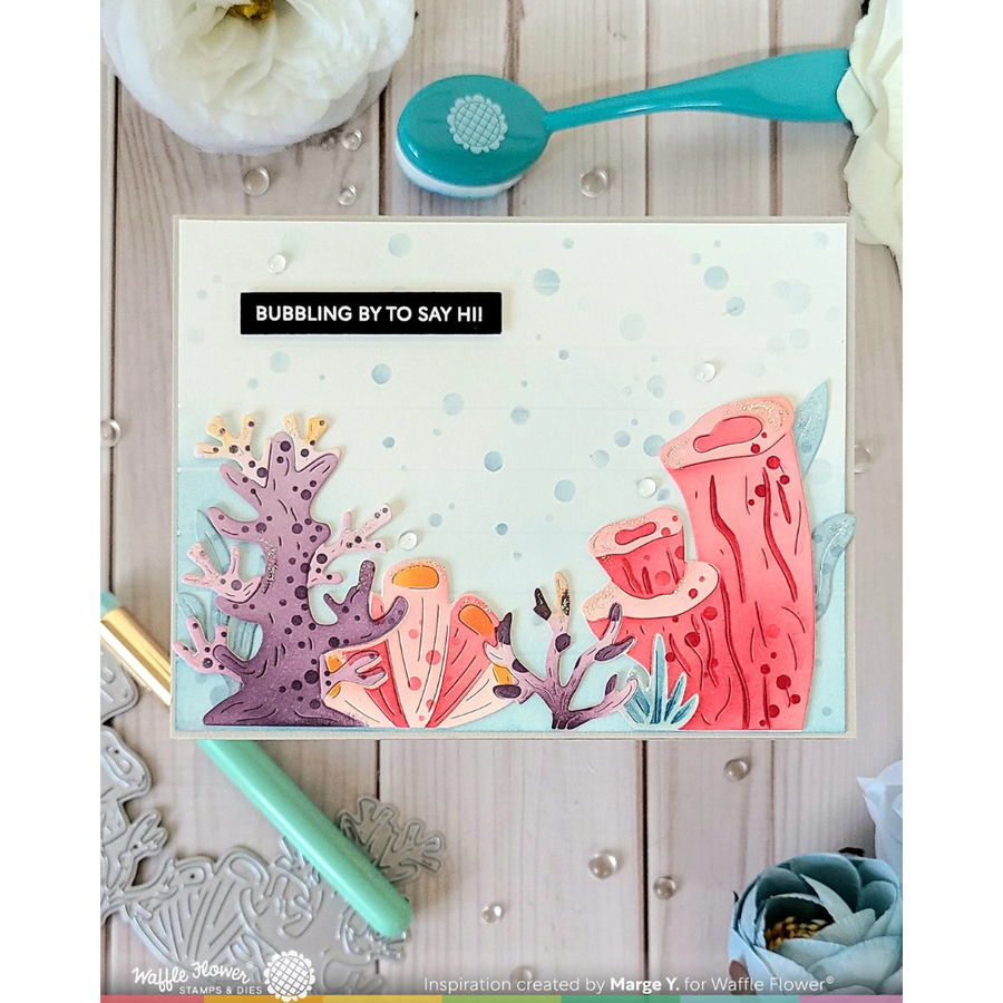 (PRE-ORDER) Waffle Flower - Happy Bubbles Stencil