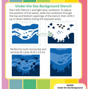 (PRE-ORDER) Waffle Flower - Under the Sea Background Stencil