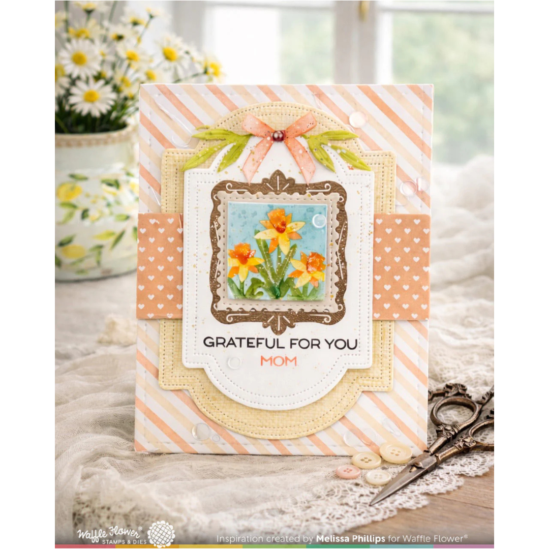 Waffle Flower - Square Postage Die