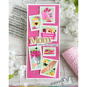 Waffle Flower - Postage Collage Mom Stencil