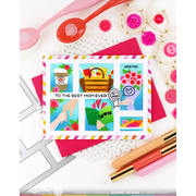 Waffle Flower - Postage Collage Mom & Dad Details Matching Die