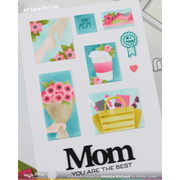 Waffle Flower - Postage Collage Mom & Dad Details Matching Die
